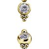 18k Yellow Gold 1-Swarovski® 4-Beads Stud