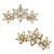 3-Flower Garland Threaded Stud Earring, Medium, 14k Yellow Gold ...