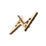 Pave Lightning Bolt Push-In Stud Earring, 14k Yellow Gold