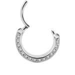 Double Sided Eternity Clicker Earring, Conch Ring, Steel