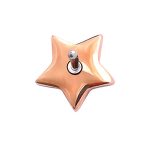 Pave Star Push-In Stud Earring, 14k Rose Gold