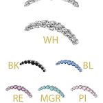 Swarovski® Zirconia Prium Stud, 9-Gem, Steel