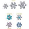 Flower Threaded Stud Earring, Titanium