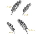 Auris Phoenix Threaded Stud Earring, 14k White Gold