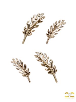 Auris Phoenix Threaded Stud Earring, 14k Yellow Gold
