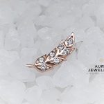 Auris Firebird Threaded Stud Earring, 14k Rose Gold