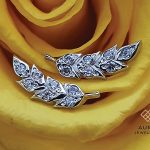 Auris Firebird Threaded Stud Earring, 14k White Gold