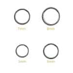 Gold Clicker Hoop, Nose Ring, 20g, 18k White Gold