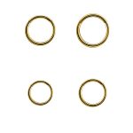 Gold Clicker Hoop, Nose Ring, 20g, 18k Yellow Gold