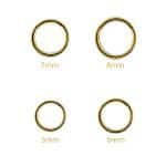 Gold Clicker Hoop, Nose Ring, 20g, 18k Yellow Gold