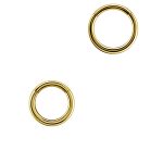 Gold Clicker Hoop, 16g, Small, 18k Yellow Gold