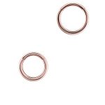 Gold Clicker Hoop, 16g, Small, 18k Rose Gold