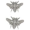 Anatometal Bee Push-In Stud Earring, 18k White Gold