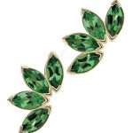 Anatometal Marquise Fan Threaded Stud Earring, 18k Gold