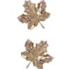Anatometal Maple Leaf Threaded Stud Earring, 18k Rose Gold