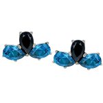 Anatometal Pear Fan Threaded Stud Earring, 18k Gold