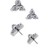 Trinity Push-In Stud Earring, CoCr NF