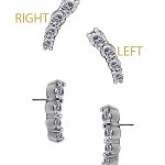 4-Gem Prium Push-In Stud Earring, CoCr NF