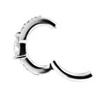 Marquise Pave Ring Eternity Belly Clicker, CoCr NF