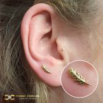 Auris Phoenix Feather on the Lobe