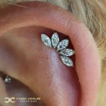 White Gold 5-Marquise Fan on the Helix