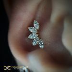 Yellow Gold Marquise Fan in the Conch