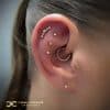 Delicate Rose Gold Curated Ear