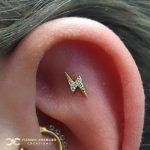 Mini Pave Lightning Bolt on the Flat