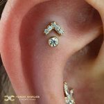 Chevron and Bezel combination in this Double Flat