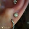Delicate Haloed Opal cluster on a High Lobe
