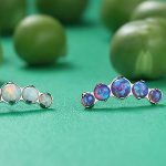 Prium Opal Cluster Push-In Stud Earring