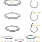 Pave Ring Eternity Clicker Earring, 16g, Small, CoCr NF