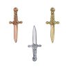 BVLA Slasher Dagger Push-In Stud Earring, 14k Yellow Gold