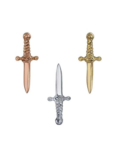 BVLA Slasher Dagger Push-In Stud Earring, 14k Yellow Gold