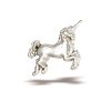 BodyGems Unicorn Threaded Stud Earring, 14k Yellow Gold