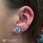 Swarovski Zirconia with Double Tribead Accents