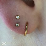 Beautiful Yellow Gold Stacked Lobe