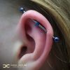 Industrial Barbell with little Moon
