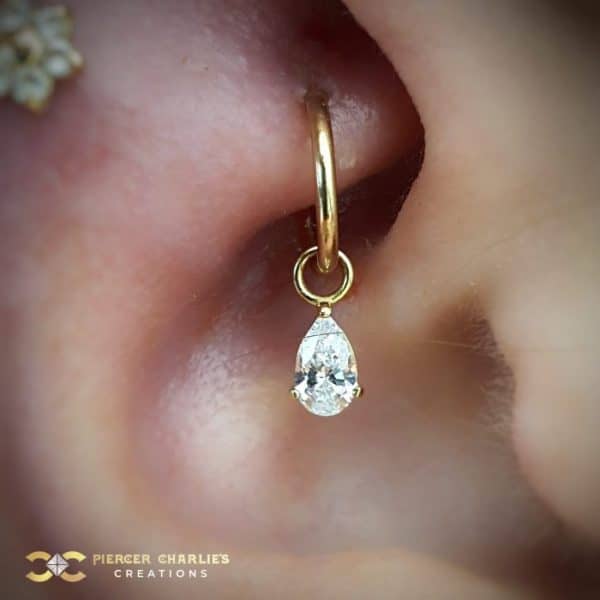 Pear Drop Charm on the Rook