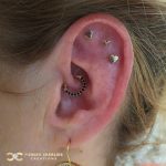 Triple Helix with Anatometal Wings and Lovehearts
