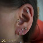 Hoop and Stud combination on the Lobe
