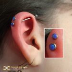 Industrial Barbell with a Flat Opal top