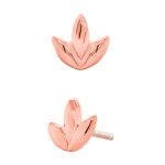 Junipurr Dr. Bloom Push-In Stud Earring, 14k Rose Gold