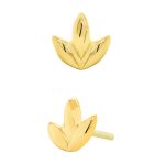 Junipurr Dr. Bloom Push-In Stud Earring, 14k Yellow Gold