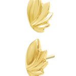 Junipurr Amy Push-In Stud Earring, 14k Yellow Gold