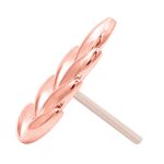 Junipurr Forest Push-In Stud Earring, 14k Rose Gold