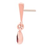 Junipurr Till Death Push-In Stud Earring, 14k Rose Gold