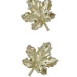 Anatometal Maple Leaf Push-In Stud Earring, 18k Yellow Gold
