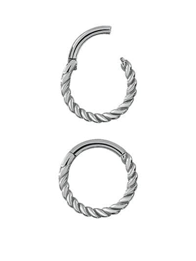 Rope Ring Clicker Earring, CoCr NF