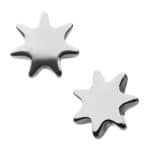 Sun Threaded Stud Earring, Titanium